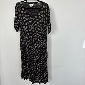 American Angel Vintage Floral Black Dress Size M